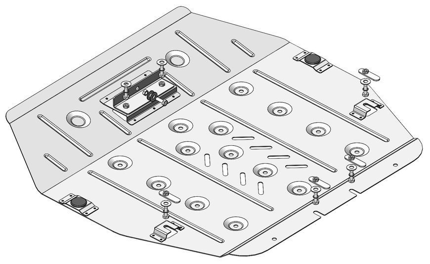 Skid plate on Honda Odyssey ( 2017-) V generation (RL) incl. Facelift