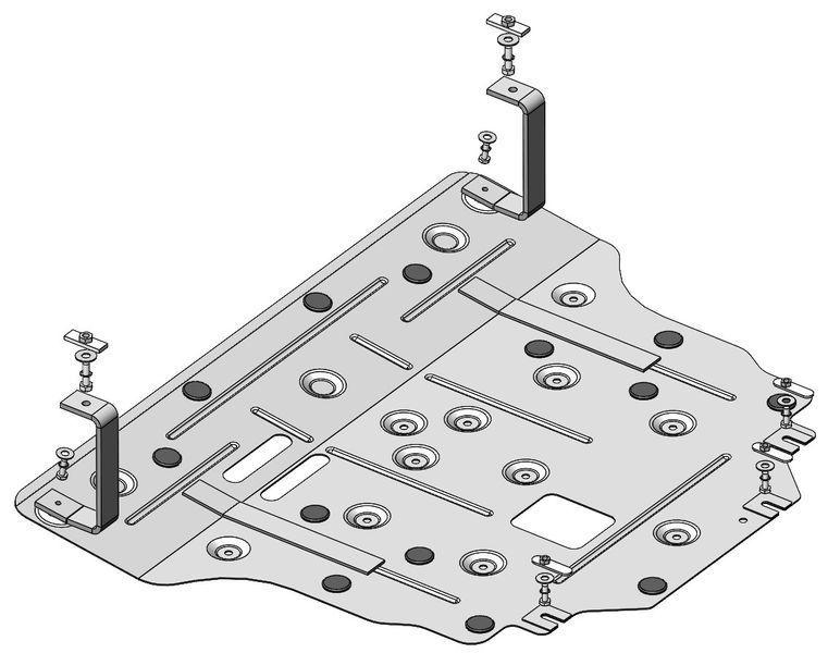 Skid plate on Hyundai Palisade (2018-2026) I generation (LX2) incl. Facelift