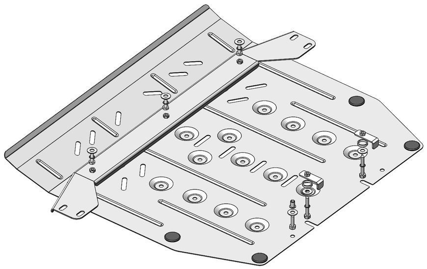Skid plate on Honda CR-V (2016-2019) V generation (RW/RT)