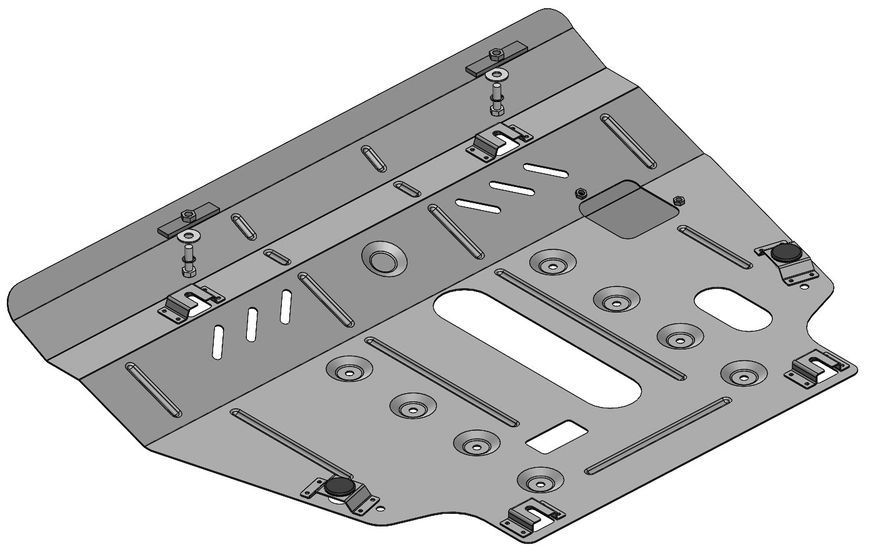 Skid plate on Lexus NX 300h (2014-2021) I generation (AZ10)