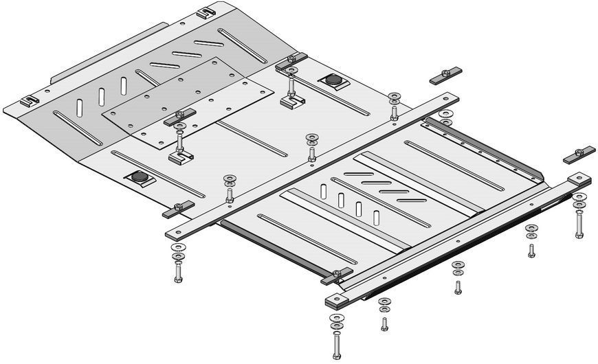Skid plate on Ford Mustang (2015-2023) VI generation (S550) incl. Facelift