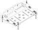 Skid plate on Lexus RX 330 (2003-2006) II generation (XU30)