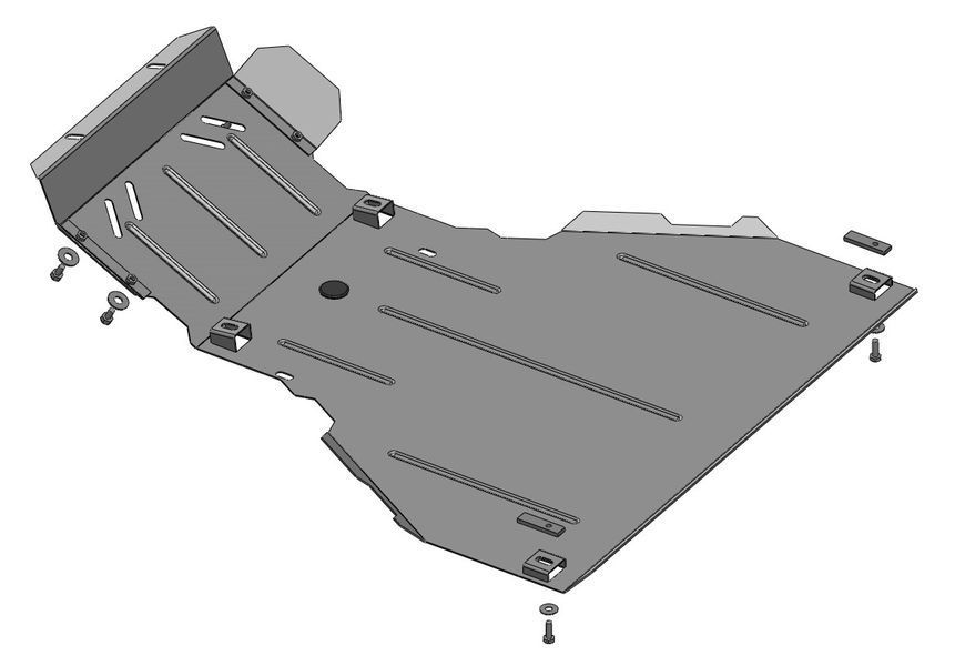 Skid plate on Chevrolet Niva (2002-2021) I generation incl. Facelift