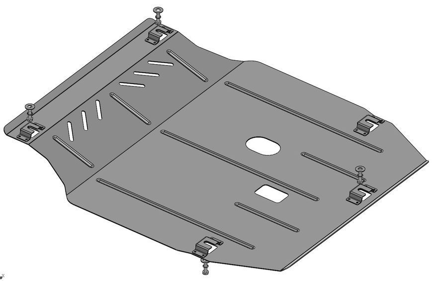 Skid plate on Chevrolet Aveo (2012-2024) II generation (T300) incl. Facelift