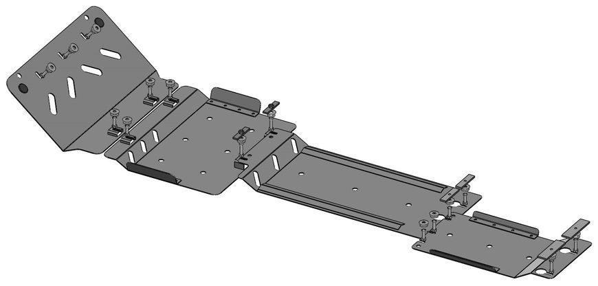 Skid plate on Chevrolet Suburban (2000-2006 р.) VIII generation incl. Facelift