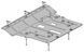 Skid plate on Chevrolet Cruze (2016-2023) II generation (J400) incl. Facelift