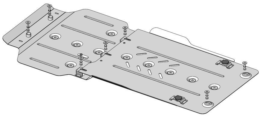 Skid plate on Nissan Frontier (2021-) II generation (D41)