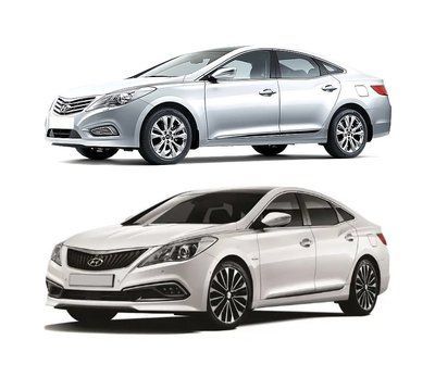 Skid plate on Hyundai Grandeur (2011-2016) V generation (HG) incl. Facelift