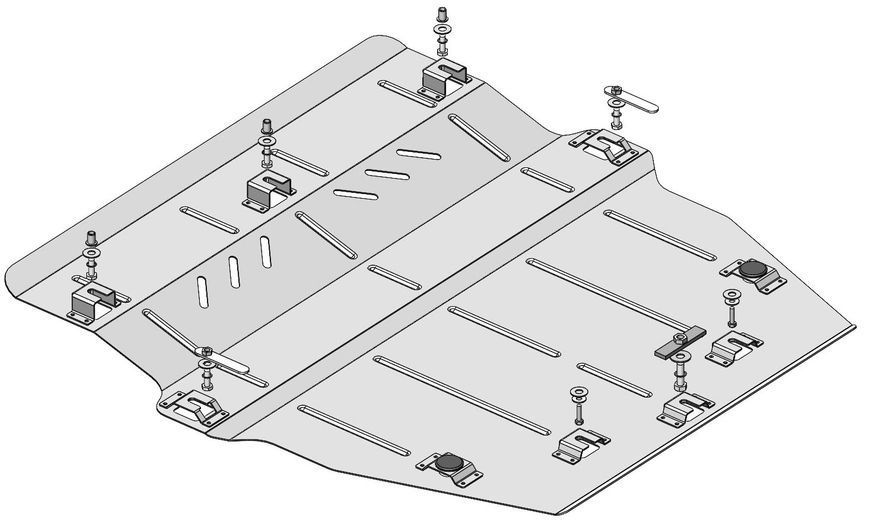 Skid plate on Honda Accord (2017-2024) X generation (CV) incl. Facelift
