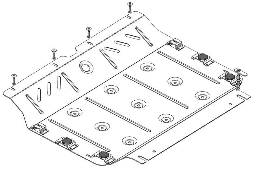 Skid plate on Lexus UX 300e (2019-) I generation (ZA10)