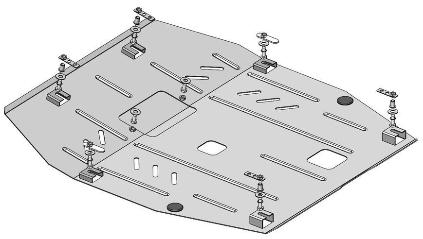 Skid plate on Buick Regal (2009-2017) V generation (G09) incl. Facelift