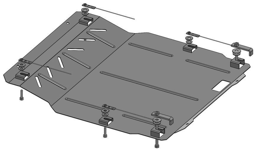 Skid plate on Chevrolet Volt (2010-2015) I generation