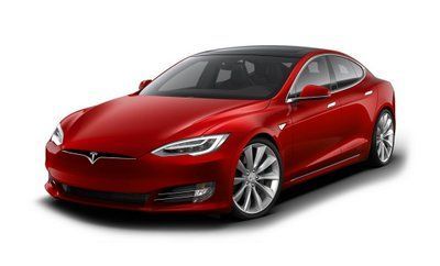 Skid plate on Tesla Model S (2016-2019) (75D)