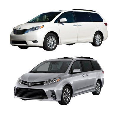 Skid plate on Toyota Sienna (2010-2020) III generation (XL30) incl. Facelift
