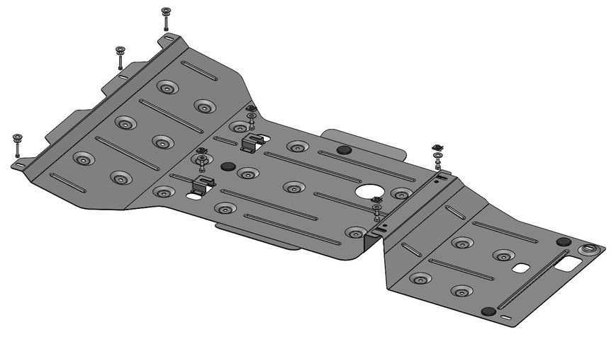 Skid plate on Jeep Grand Cherokee (2010-2022) IV generation (WK2) incl. Facelift