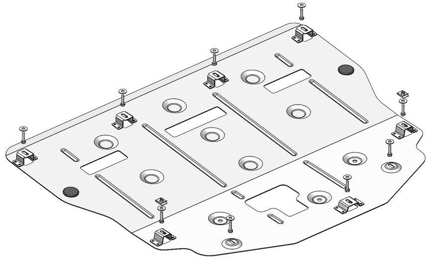 Skid plate on Hyundai Kona Electric (2024-) II generation (SX2)